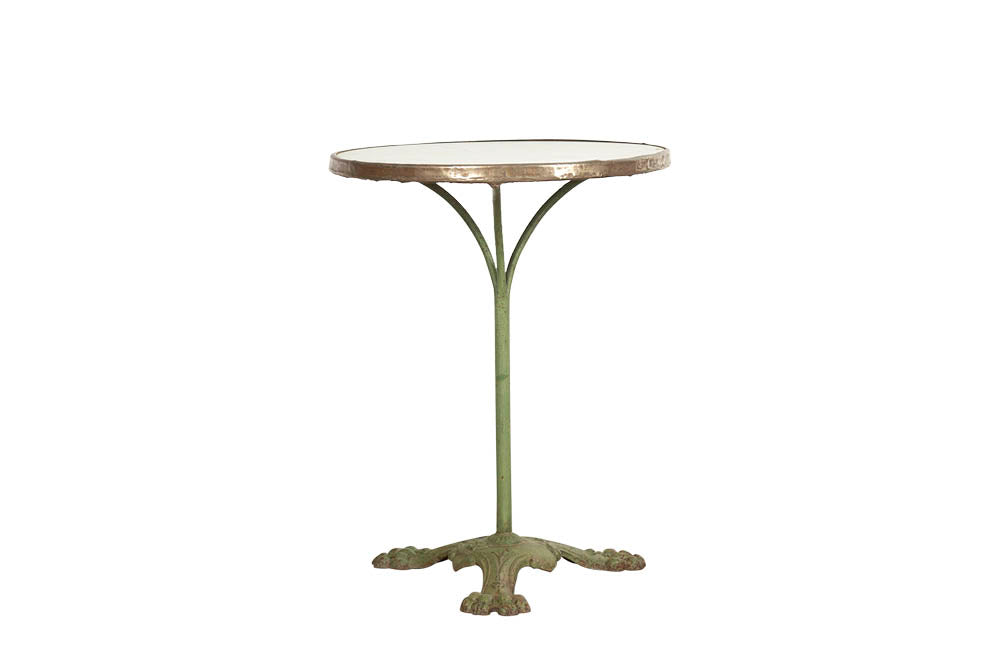 Antique French Iron Gueridon Bistro Table with Lions Paw Feet - French Antiques - Garden Tables -Bistro Table - Garden Antiques – Antique Side Table - AD & PS Antiques