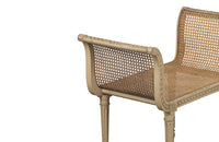 FRENCH LOUIS XVI REVIVAL CANED STOOL