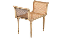 FRENCH LOUIS XVI REVIVAL CANED STOOL