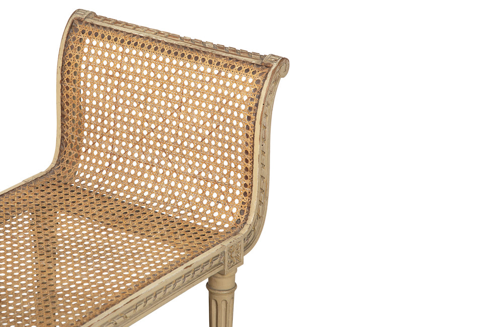 FRENCH LOUIS XVI REVIVAL CANED STOOL