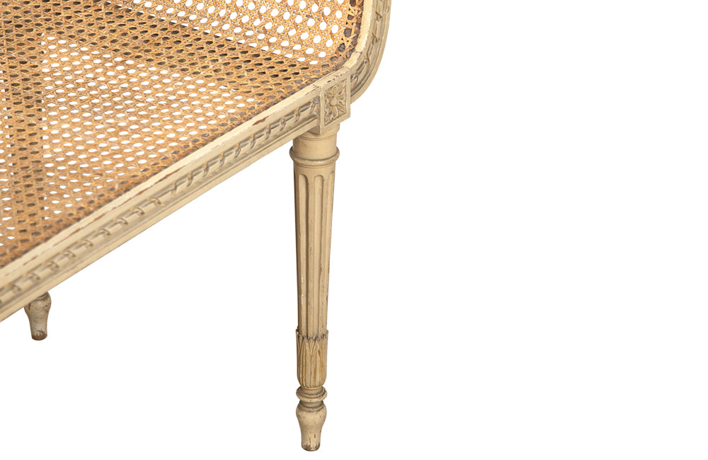 FRENCH LOUIS XVI REVIVAL CANED STOOL