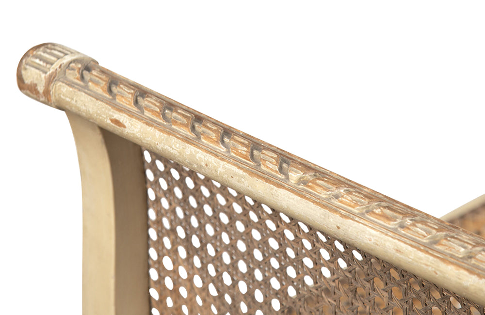 FRENCH LOUIS XVI REVIVAL CANED STOOL