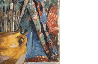 French Sill Life Painting With Yellow Confit Pot-Oil on Canvas-Wall Decoration-Antique Pinting-Vintage Paintings-Wall Art-Decorative Accessories-Confit Pot-AD & PS Antiques