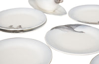 Geshutzt 1930's 13 piece game dinner service decorated with animals and birds - Decorative Antiques