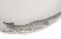 Geshutzt 1930's 13 piece game dinner service decorated with animals and birds - Decorative Antiques