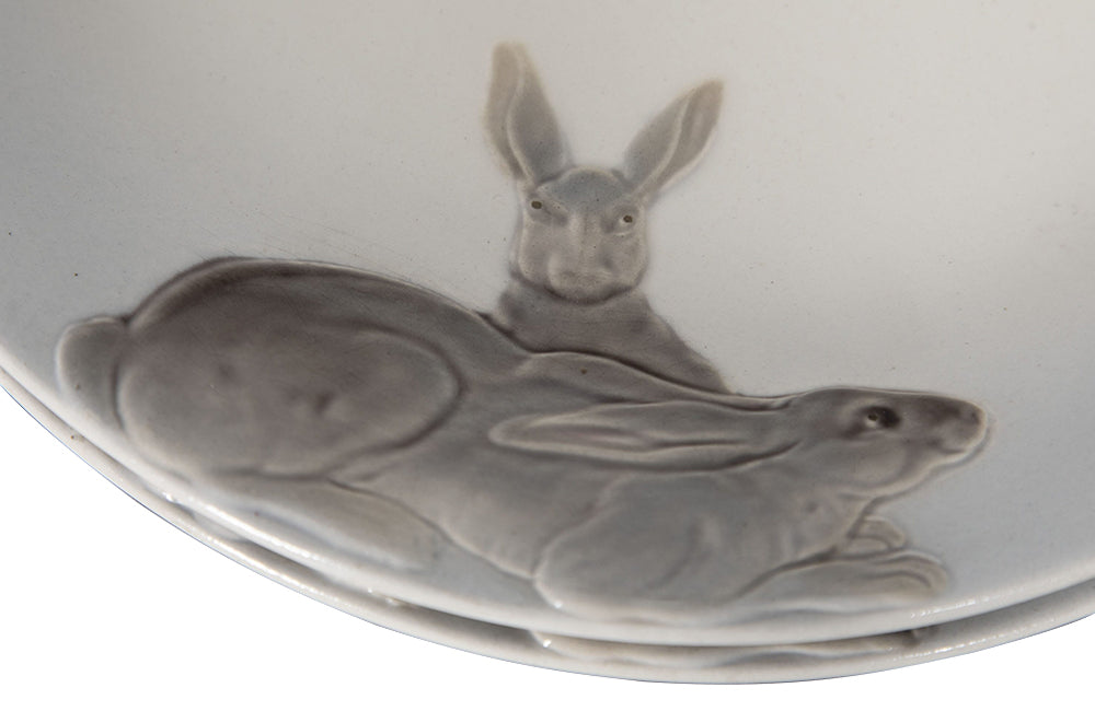 Geshutzt 1930's 13 piece game dinner service decorated with animals and birds - Decorative Antiques