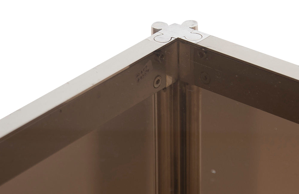 George Ciancimino Glass Top Dining Table - Mid Century Glass dining table - French Mid Century Furniture - AD & PS Antiques