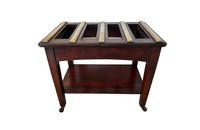 Georgian Style English Mahogany Luggage Rack - AD & PS Antiques - English Antiques - Gentlemans Accessories - Bedroom Accessories - Decorative Accessories - Antique Shops Tetbury