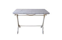 French Iron Bistro Table with Lion Paw Feet - Antique French Table – French Garden Table – Garden Antiques – Antique Garden Table – Antique Marble Table – French Antiques – AD & PS Antiques