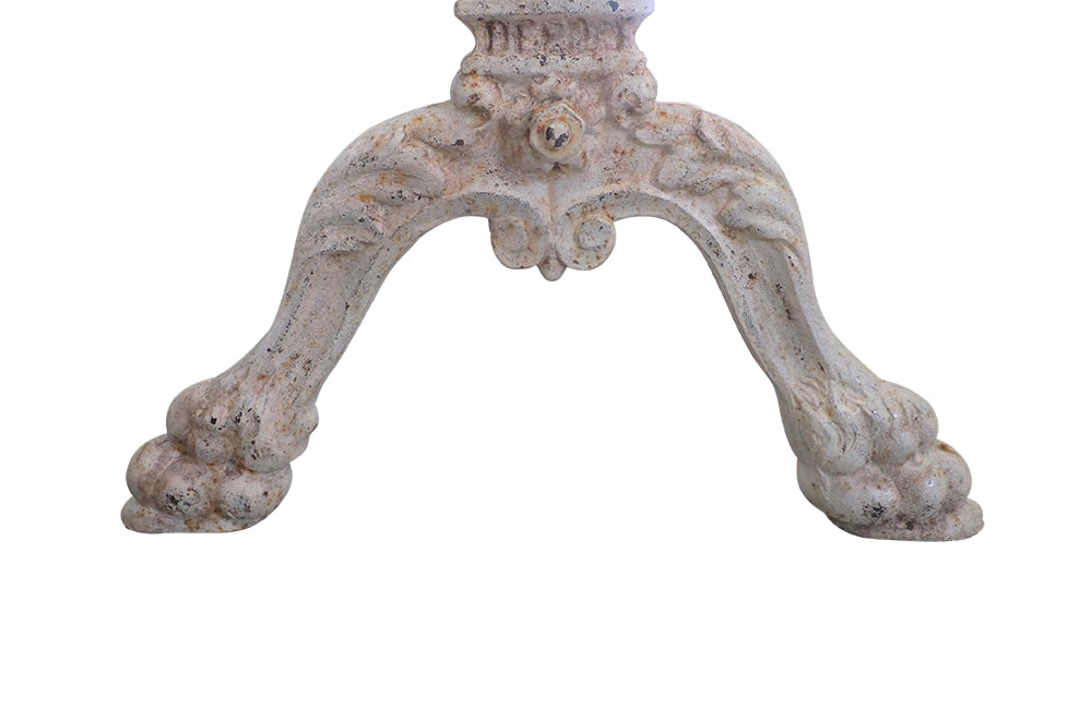 French Iron Bistro Table with Lion Paw Feet - Antique French Table – French Garden Table – Garden Antiques – Antique Garden Table – Antique Marble Table – French Antiques – AD & PS Antiques