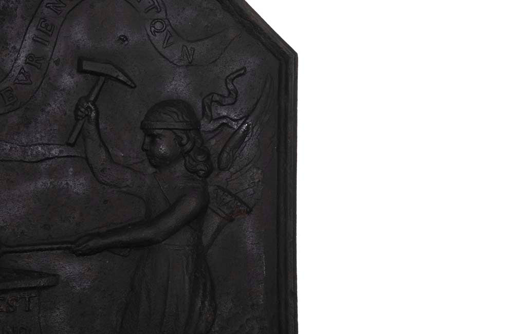 Large 18th Century Louis XIV Fireback - Decorative Antiques - Antique Fireplaces - French Antiques  - AD & PS Antiques