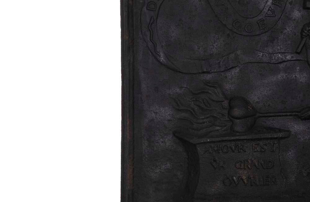 Large 18th Century Louis XIV Fireback - Decorative Antiques - Antique Fireplaces - French Antiques  - AD & PS Antiques
