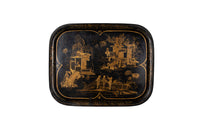 Large Napoleon III Tole Chinoiserie Tray - French Decorative Antiques - Antique Tray - Decorative Accessories - Toleware - Antique Shops Tetbury - adpsantiques - AD & PS Antiques