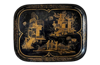 Large Napoleon III Tole Chinoiserie Tray - French Decorative Antiques - Antique Tray - Decorative Accessories - Toleware - Antique Shops Tetbury - adpsantiques - AD & PS Antiques