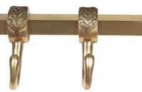 Large French Neo-Classical Revival Brass 12 Hook Wall Rack - Coat Rack - Antique Coat Rack - French Antiques – Decorative Antiques - AD & PS Antiques