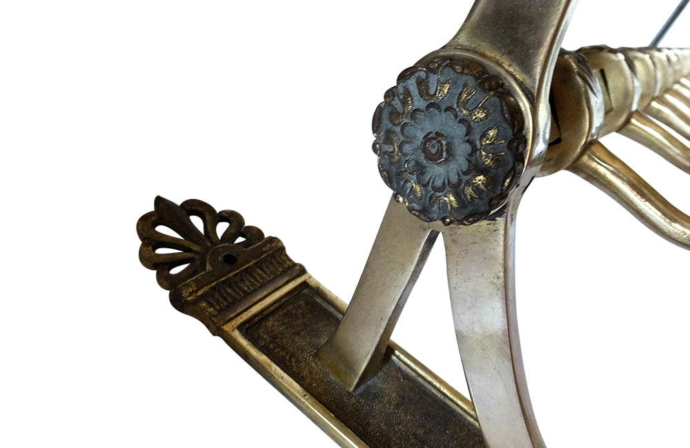 Large French Neo-Classical Revival Brass 12 Hook Wall Rack - Coat Rack - Antique Coat Rack - French Antiques – Decorative Antiques - AD & PS Antiques