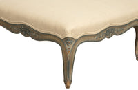 Long Louis XV Revival Footstool-Seating-Footstool-French Antiques-Painted 19th Century Antique Footstool-AD & PS Antiques
