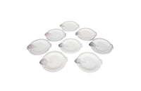 Twelve Antique seafood plates in the form of fish by Longwy - French Antiques