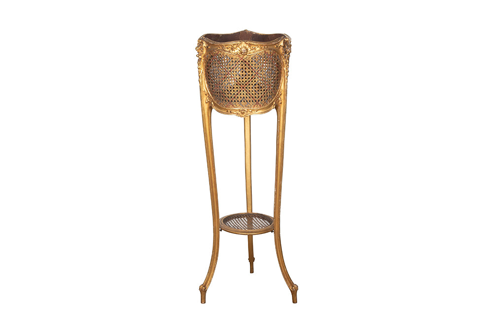Louis XV Revival Caned Jardiniere Stand - French Antique Furniture - Orangery Furniture - Antique Planters - Antique Jardiniere - Louis XV Furniture - Decorative Antiques - Antique Shops Tetbury - AD & PS Antiques