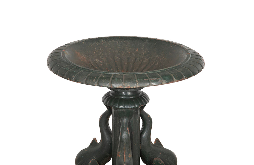 Mid 20th Century Cast Iron Dolphin Base Fountain - Garden Antiques - French Garden Antiqus - Mid Century Garden - Garden Accessories - Water Feature - Jardiniere - Fountains - Planters - Garden Feature - Antique Shops Tetbury - adpsantiques - AD & PS Antiques -