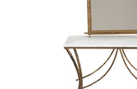 20th Century French Faux Bamboo Gilt Metal Condole Salon - French Mid Century Furniture -Faux Bamboo Furniture -Faux Bamboo Chairs -Faux Bamboo Mirror - Faux Bamboo Mirror - Vintage Furniture - Hollywood Regency - French Decorative Furniture - Mid Century Modern - Antique Shops Tetbury -AD & PS Antiques