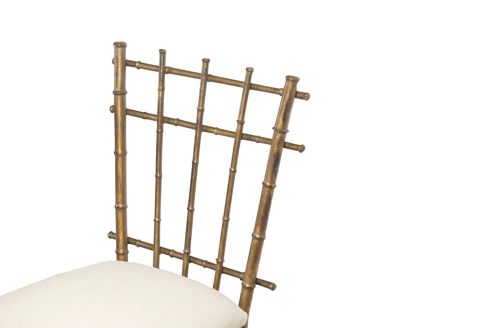 20th Century French Faux Bamboo Gilt Metal Condole Salon - French Mid Century Furniture -Faux Bamboo Furniture -Faux Bamboo Chairs -Faux Bamboo Mirror - Faux Bamboo Mirror - Vintage Furniture - Hollywood Regency - French Decorative Furniture - Mid Century Modern - Antique Shops Tetbury -AD & PS Antiques