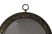 Neo-Classical Bronze Wreath Mirror - Decorative Mirrors - french Antique mirrors - French Decorative Antiques -Antique Shops Tetbury - Wall Decoration -Unusual Mirrors -Round Antique Mirrors - Decorative Accessories -Decorative Antiques - AD & PS Antiques