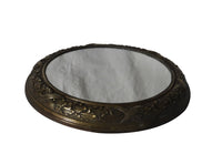 Neo-Classical Bronze Wreath Mirror - Decorative Mirrors - french Antique mirrors - French Decorative Antiques -Antique Shops Tetbury - Wall Decoration -Unusual Mirrors -Round Antique Mirrors - Decorative Accessories -Decorative Antiques - AD & PS Antiques