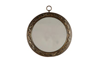 Neo-Classical Bronze Wreath Mirror - Decorative Mirrors - french Antique mirrors - French Decorative Antiques -Antique Shops Tetbury - Wall Decoration -Unusual Mirrors -Round Antique Mirrors - Decorative Accessories -Decorative Antiques - AD & PS Antiques