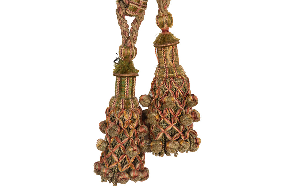 Pair Of Antique French Passementerie Tie-Backs - French Decorative Antiques - Antique Textiles - Soft Furnishings - Decorative Antiques - Decorative Accessories - Antique Shops Tetbury - AD & PS Antiques