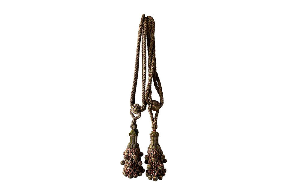 Pair Of Antique French Passementerie Tie-Backs - French Decorative Antiques - Antique Textiles - Soft Furnishings - Decorative Antiques - Decorative Accessories - Antique Shops Tetbury - AD & PS Antiques