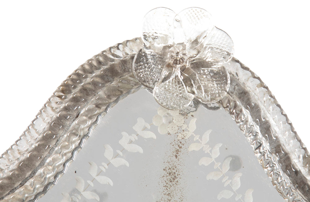 Pair Of Venetian Mirrored Appliques - Decorative Antique Lighting - Italian Antiques - Venetian Mirrors - Wall Lights - Appliques - Antique Shops Tetbury - adpsantiques - AD & PS Antiques