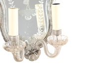 Pair Of Venetian Mirrored Appliques - Decorative Antique Lighting - Italian Antiques - Venetian Mirrors - Wall Lights - Appliques - Antique Shops Tetbury - adpsantiques - AD & PS Antiques