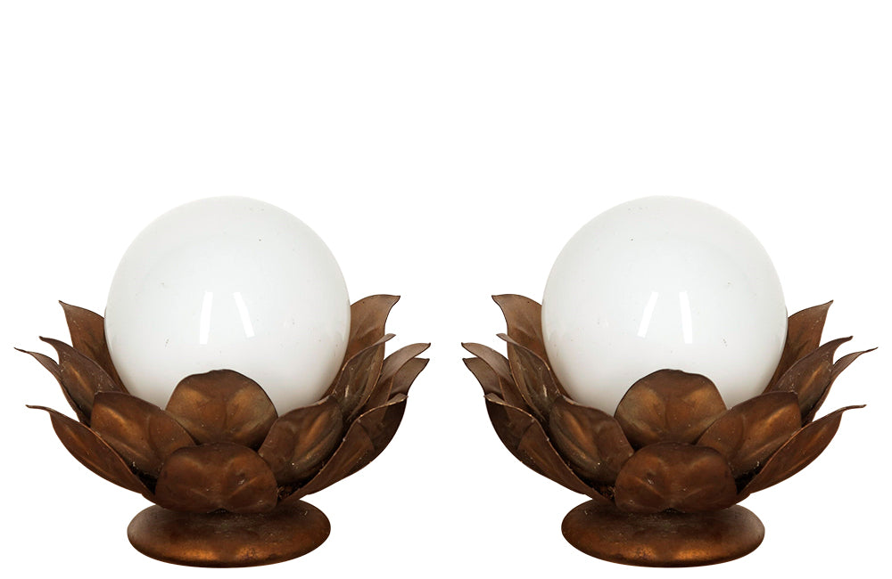 PAIR OF VINTAGE LOTUS TABLE LAMPS