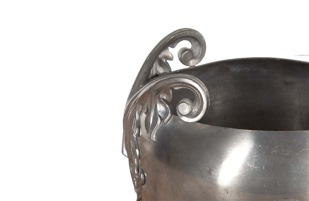 Pewter Gosset Champagne Vasque - French Decorative Accessories - Champagne Vasque - Champagne Bucket - Wine Cooler - Rafraichissoir - Wine & Food Accessories - Decorative Accessories - Fine Dining - Antique Shops Tetbury - adpsantiques - AD & PS Antiques