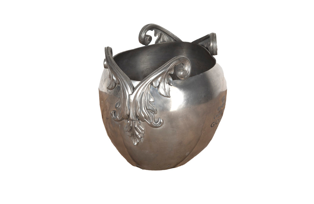 Pewter Gosset Champagne Vasque - French Decorative Accessories - Champagne Vasque - Champagne Bucket - Wine Cooler - Rafraichissoir - Wine & Food Accessories - Decorative Accessories - Fine Dining - Antique Shops Tetbury - adpsantiques - AD & PS Antiques