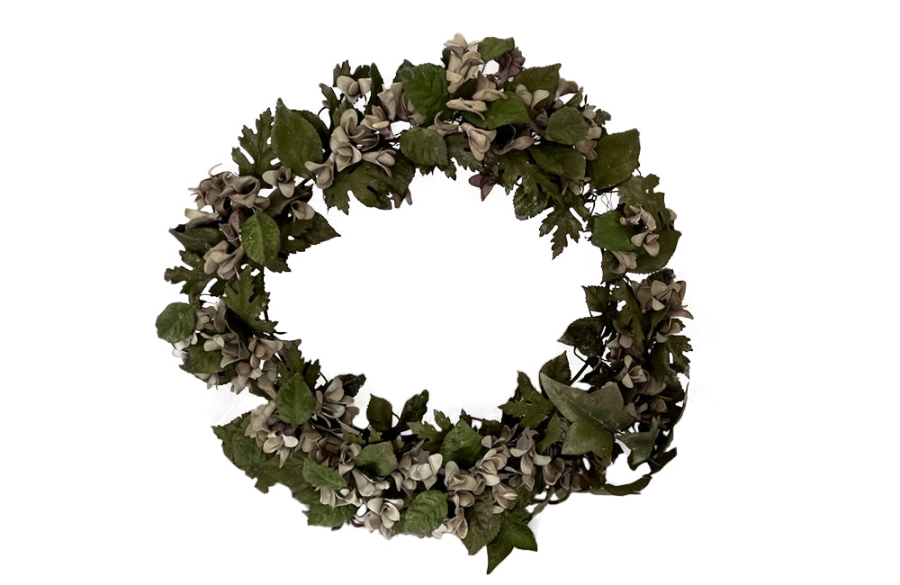 Pretty 19th Century Tole & Porcelain Wreath - French Decorative Antiques - Wall Decoration - Wreath - Decorative Antiques - Decorative Accessories - Wall Art - Antique Shops Tetbury - adpsantiques - AD & PS Antiques