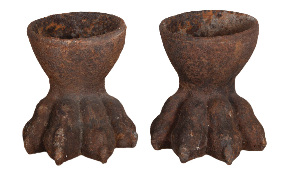Set Of Four 19th Century Iron Lion Paws - Garden Antiques - French Garden Antiques - Garden Urns - Garden Decoration - Lions Paws - Decorative Antiques - Decorative Accessories - Antique Shops Tetbury - adpsantiques - AD & PS Antiques