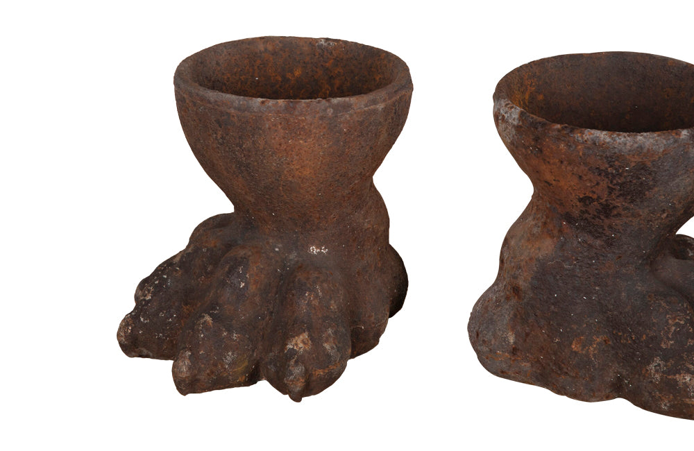 Set Of Four 19th Century Iron Lion Paws - Garden Antiques - French Garden Antiques - Garden Urns - Garden Decoration - Lions Paws - Decorative Antiques - Decorative Accessories - Antique Shops Tetbury - adpsantiques - AD & PS Antiques