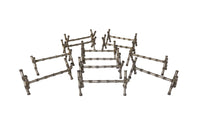 Set Of Twelve French Silverplate Faux Bamboo Knife Rests - Decorative Accessories - French Decorative Antiques - Fine Dining Accessories - Knife Rests -Table Accessories - Faux Bamboo - Antique Shops Tetbury - adpsantiques - AD & PS Antiques