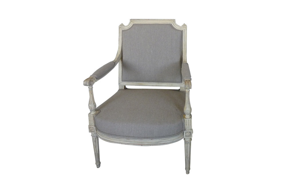 PAIR OF LOUIS XVI REVIVAL ARMCHAIRS