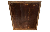 Antique mirror with polychrome frame from the Piedmont region. Italian. With beautiful heavily foxed mirror.