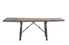 Late 17th Century Spanish walnut top dining table with wrought iron stretcher