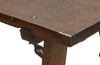 Late 17th Century Spanish walnut top dining table with wrought iron stretcher