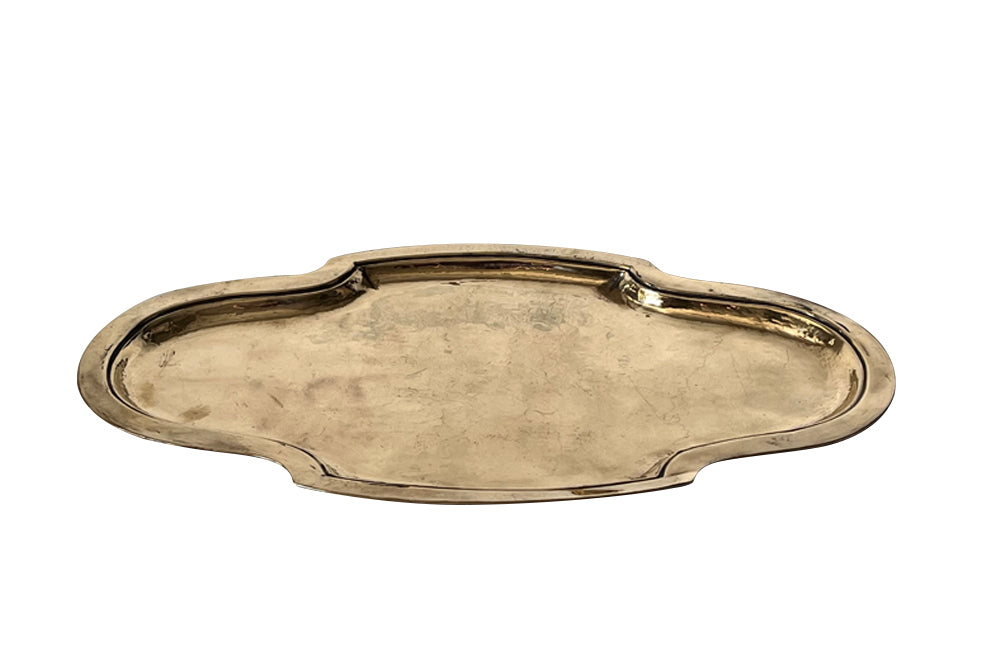 18th Century Shaped Brass Tray - French Antiques – AD & PS Antiques