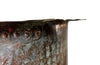 Beautiful 18th century French hammered and riveted copper vat on a later iron stand.