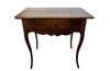 18th century French Louis XV walnut writing table with shaped apron to all sides and one drawer - Antique Tables