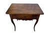 18th century French Louis XV walnut writing table with shaped apron to all sides and one drawer - Antique Tables