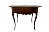 18th century French Louis XV walnut writing table with shaped apron to all sides and one drawer - Antique Tables