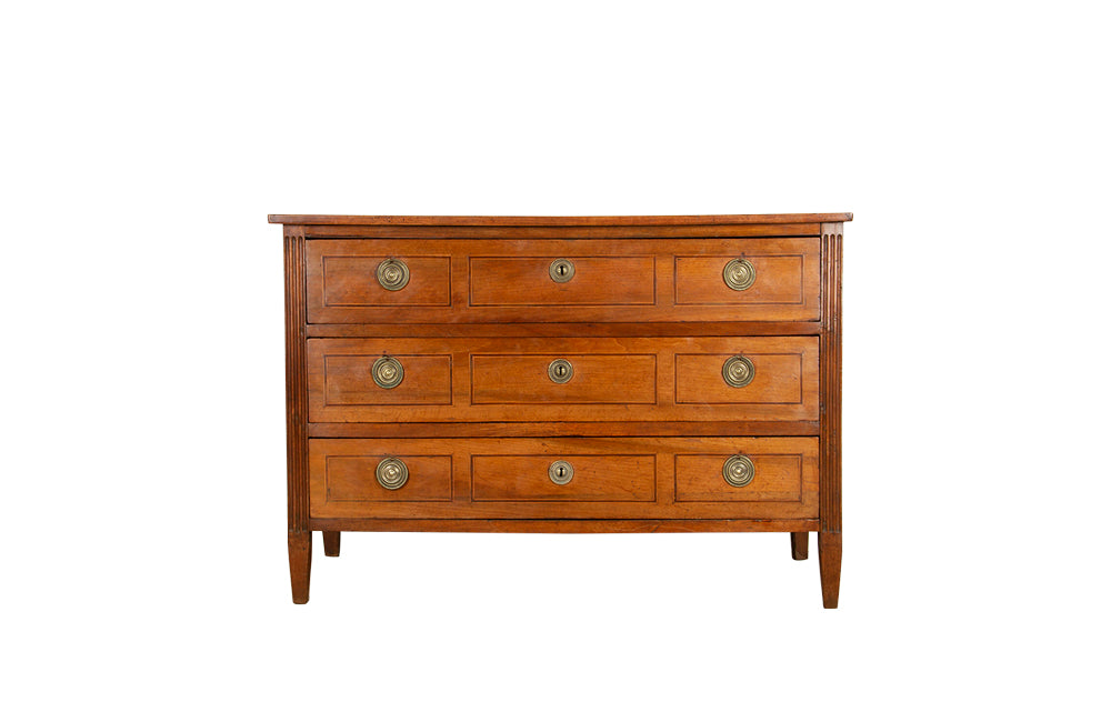 18TH CENTURY LOUIS XVI PARQUETRY COMMODE